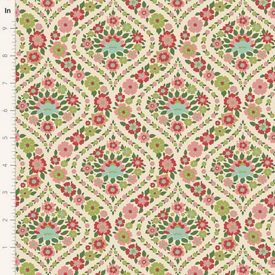 Tilda Fabrics Wallflower TIL100617-V15 Green