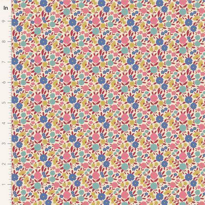 Tilda Fabrics Wallflower TIL100614 V15 Red