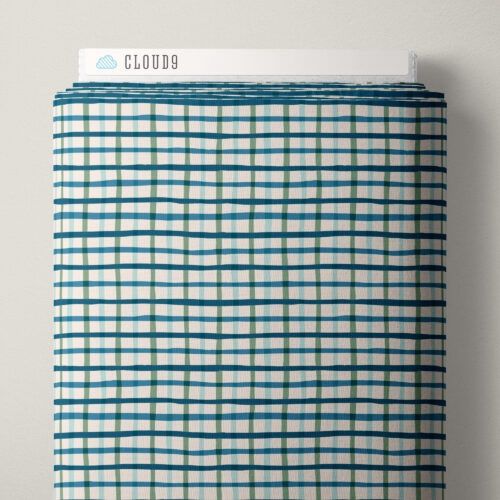 Cloud9 Fabrics Camp Canine 228116 Blue/Green