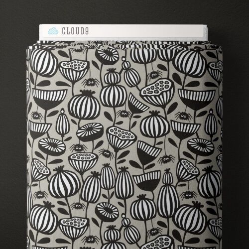 Cloud9 Fabrics Gothic Whimsy 227996 Gray
