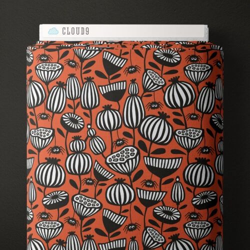 Cloud9 Fabrics Gothic Whimsy 227997 Red