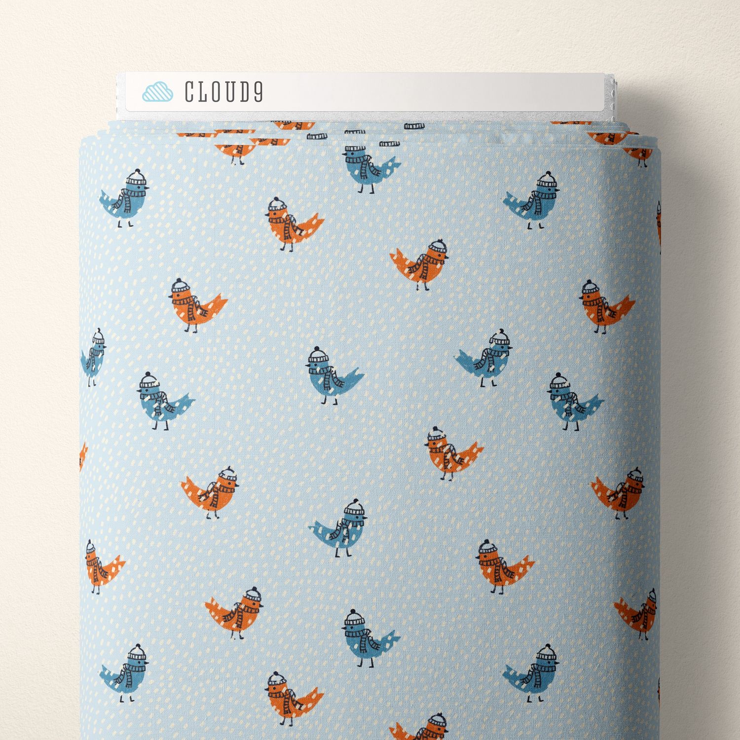 Cloud9 Fabrics Snow Friends 228123 Light Blue