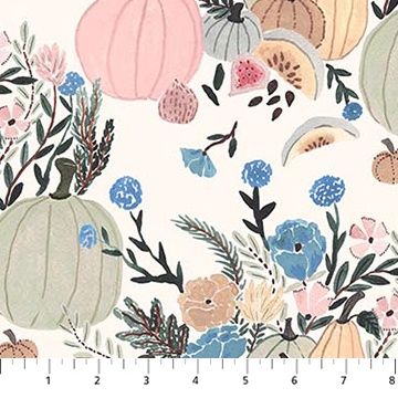FIGO Fabrics Autumn Forage 90849 11 Cream