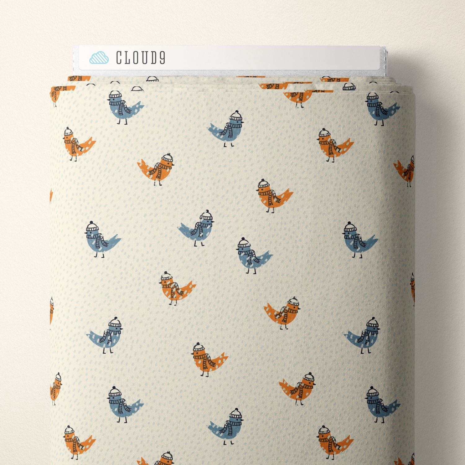 Cloud9 Fabrics Snow Friends 228124 Ivory