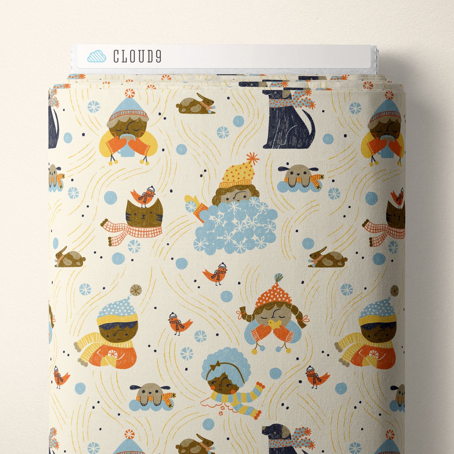 Cloud9 Fabrics Snow Friends 228126