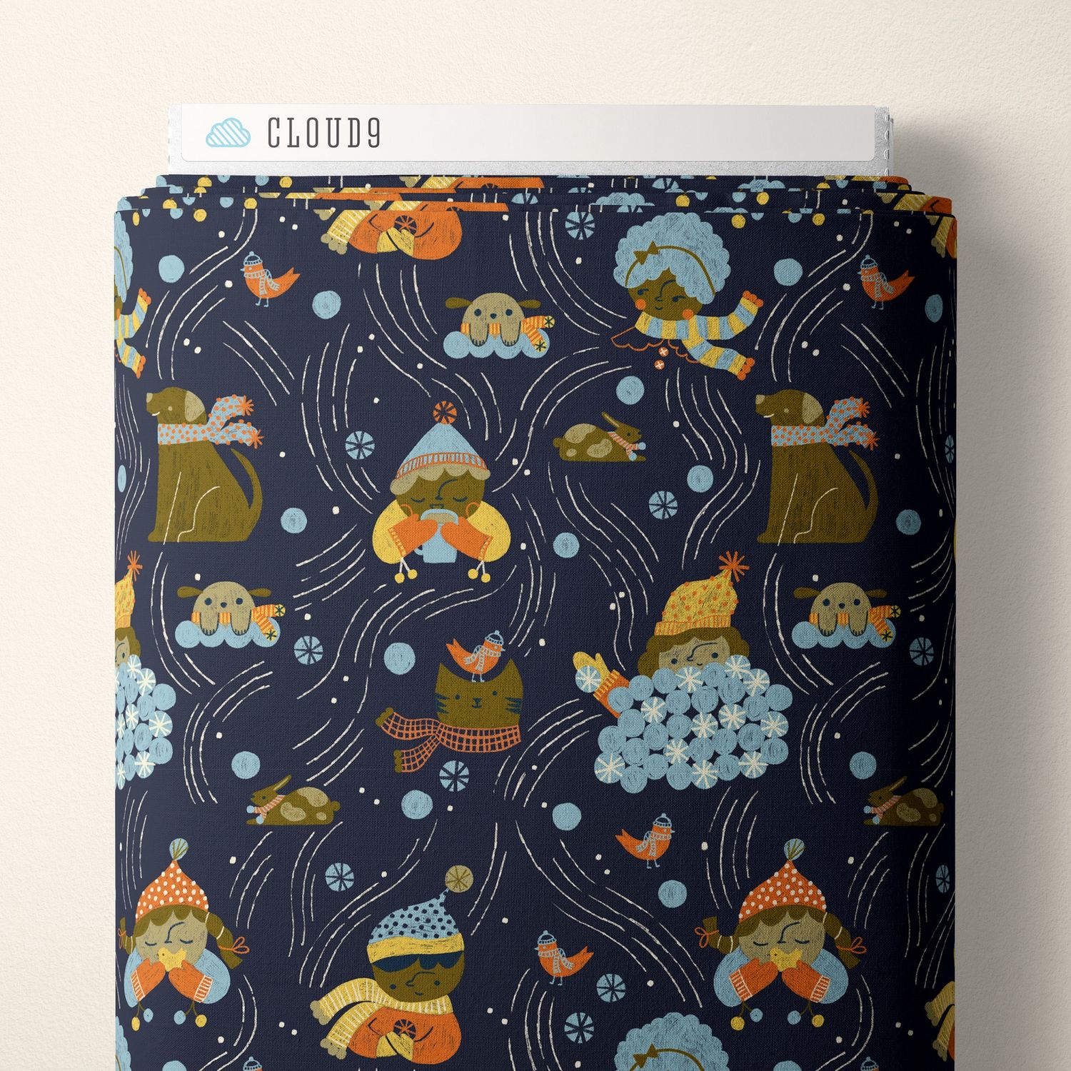 Cloud9 Fabrics Snow Friends 228125