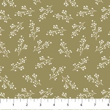FIGO Fabrics Trek Ditsy Olive  90798 71