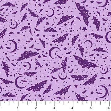 FIGO Fabrics Mr. Bones Sews 91078-80 Lilac