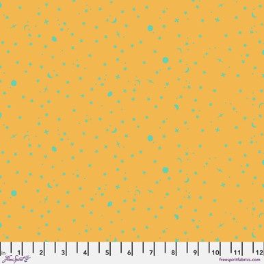 FreeSpirit Fabrics Space Sprinkles PWTP254.Papaya