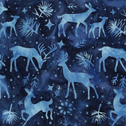Island Batik Snowed In ISB122326575 Blue Marine