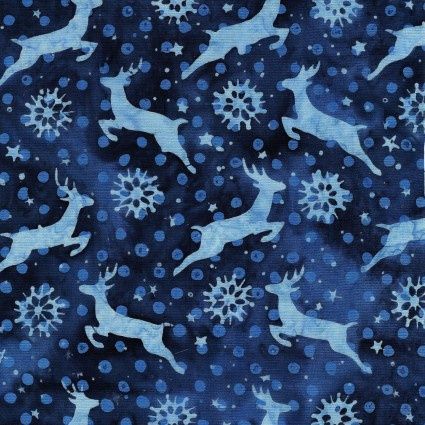 Island Batik Snowed In ISB122327580 Blue Ocean