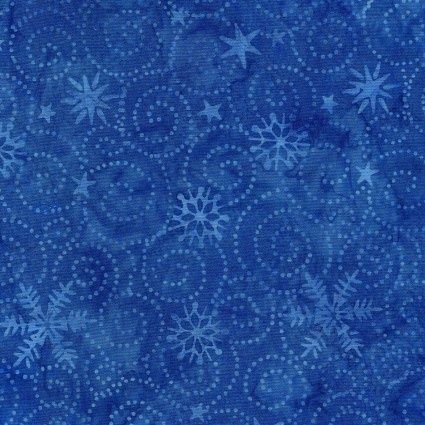 Island Batik Snowed In ISB122331550 Blue Blueberry