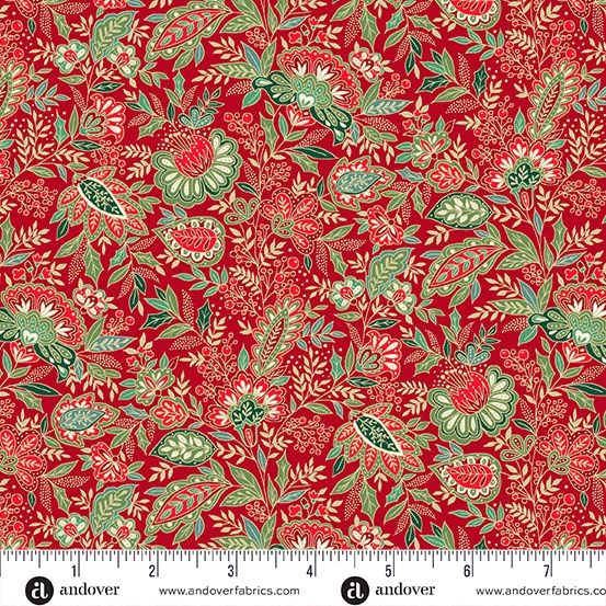 Makower UK Good Tidings MU-104-R Red