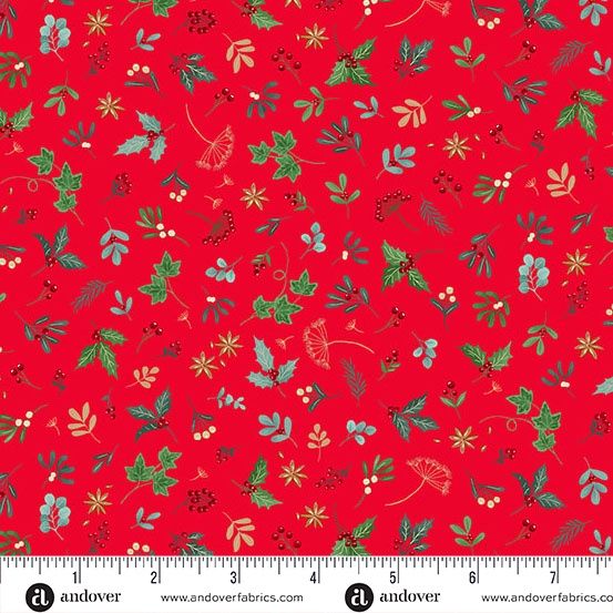 Makower UK Good Tidings MU-105-R Red