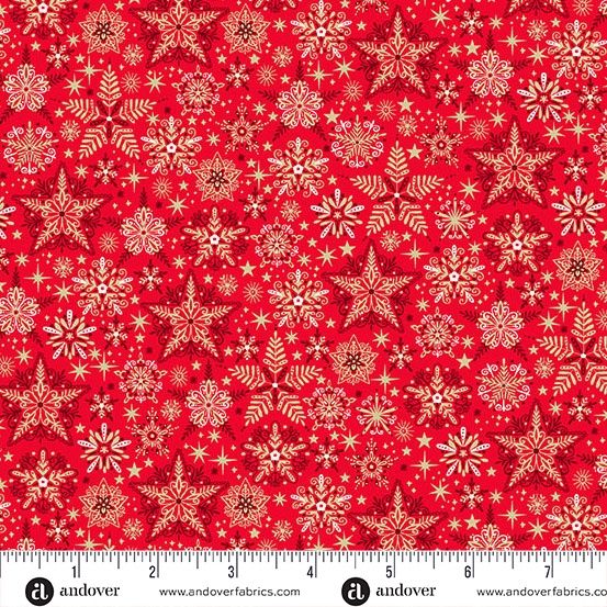 Makower UK Good Tidings MU-106-R Red