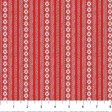 Northcott Fabrics Bear Hugs F10493-24 Red
