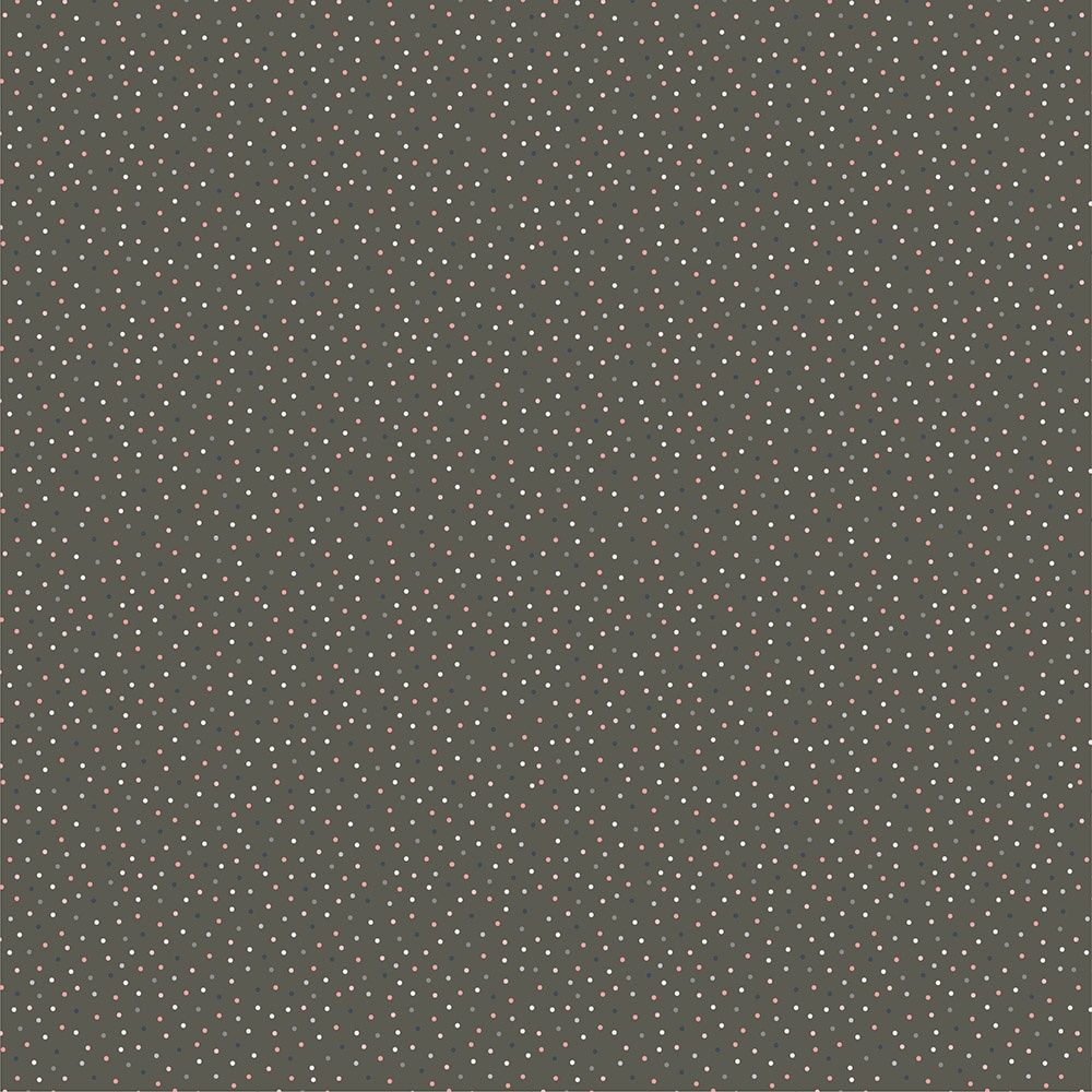 Poppie Cotton Country Confetti Weathered Wood CC20187 Dark Gray