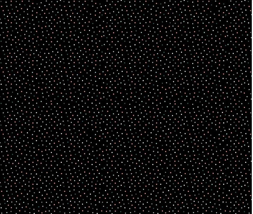 Poppie Cotton Country Confetti Licorice CC20188 Black