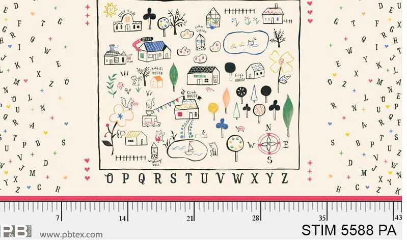 P&amp;B Textiles Story Time Panel STIM 05588 PA