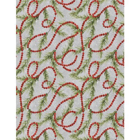 Wilmington Prints Merry Gnome-ments 3023 39894 970 Gray