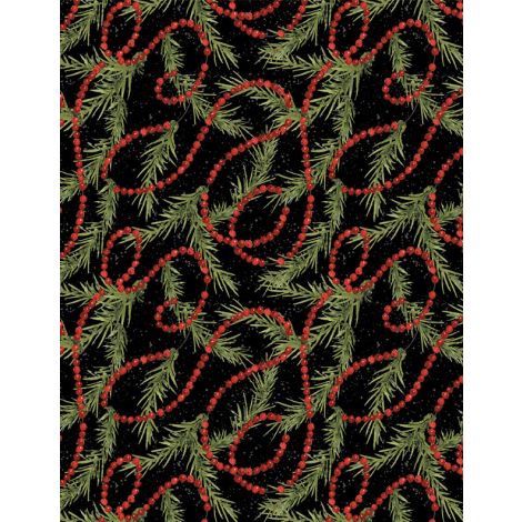 Wilmington Prints Merry Gnome-ments 3023 39894 973 Black
