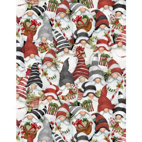 Wilmington Prints Merry Gnome-ments 3023 39891 139 Multi