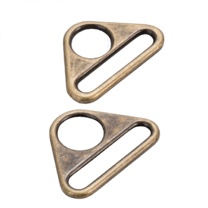 ByAnnie Triangle Ring Flat 1-1/2&quot;  HAR15TRABTWO Antique Brass