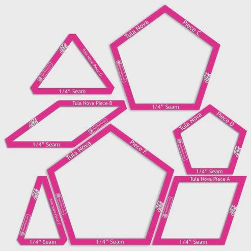 Tula Nova Windowed Acrylic Template Set TULANOVA-WINDO38