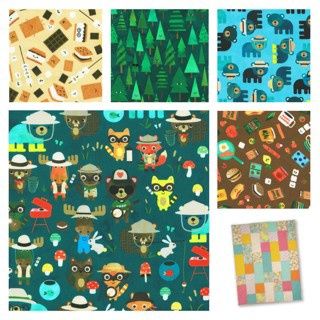 Bubblegum Campground Critters Quilt Kit