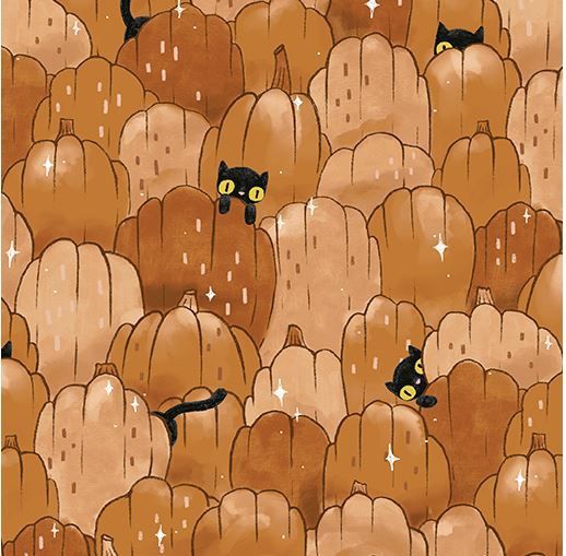 Benartex Spellbound 17131-77 Brown Pumpkin