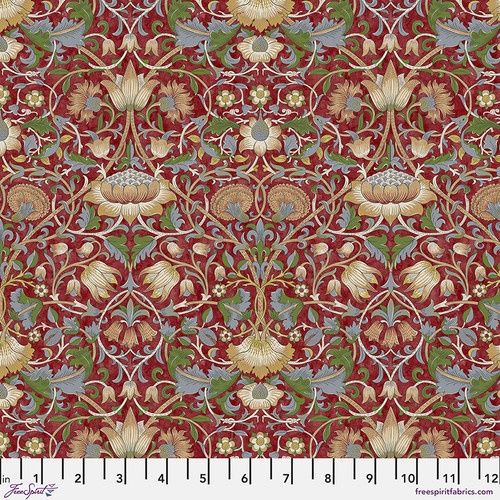 FreeSpirit Fabrics Morris &amp; Co. PWWM023.Crimson