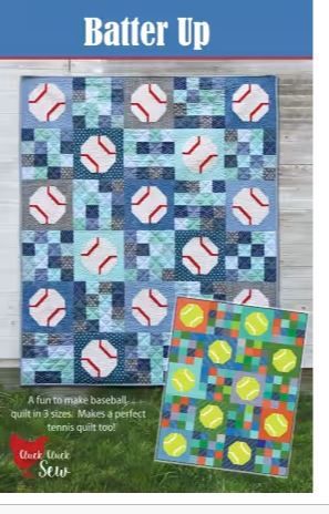 Cluck Cluck Sew Batter Up Quilt Pattern CCS183