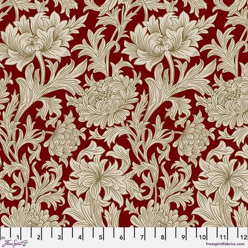 FreeSpirit Fabrics Morris &amp; Co. PWWM080.Crimson
