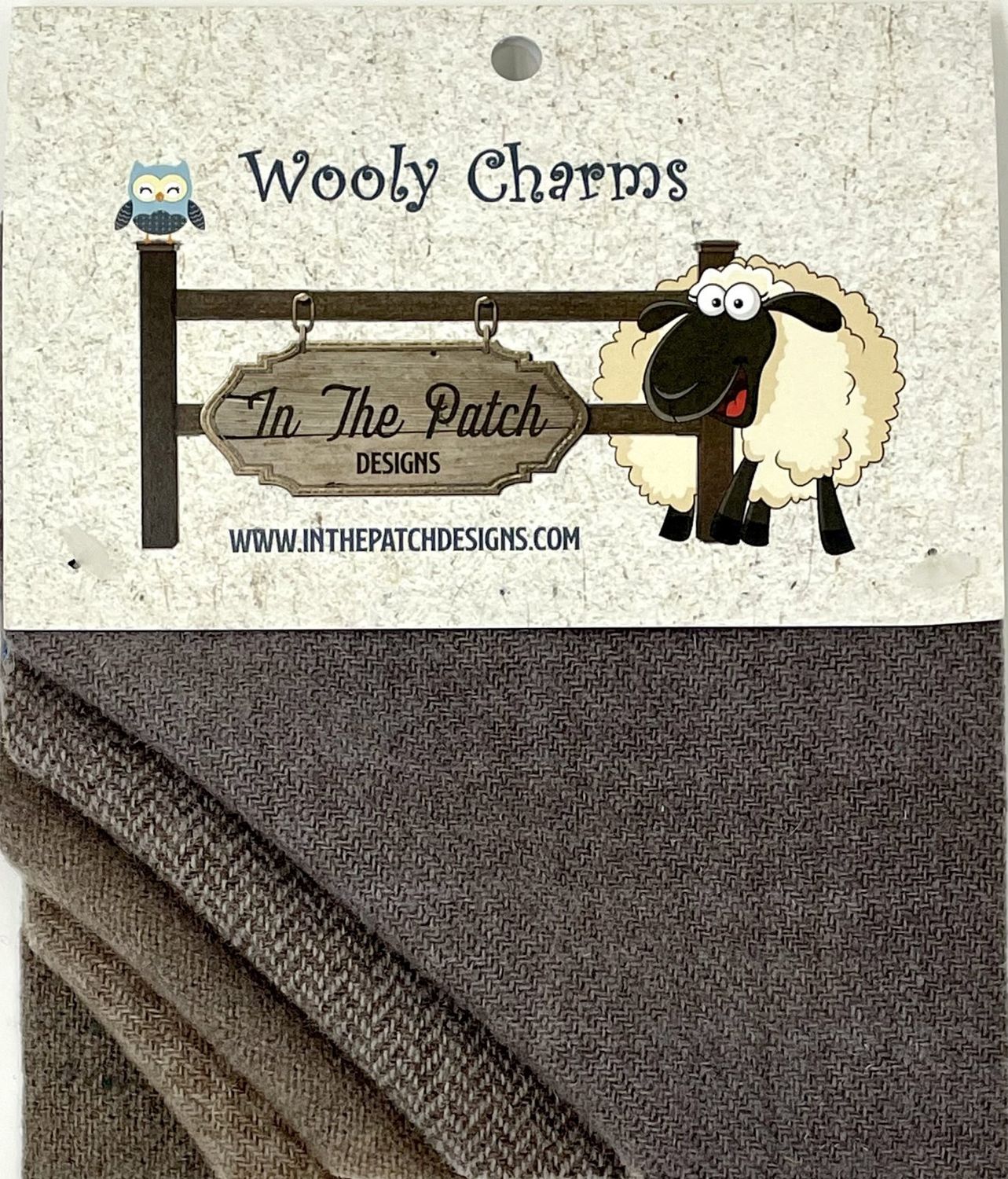 In The Patch Designs Wooly Charms Bunny Taupe