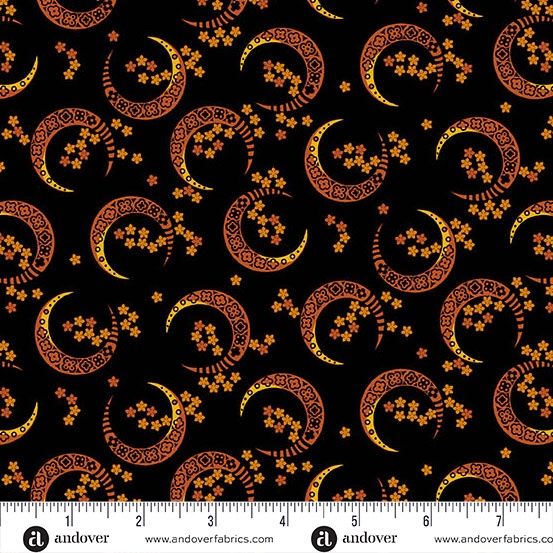 Andover Fabrics Midnight Moon A-1528-K Midnight