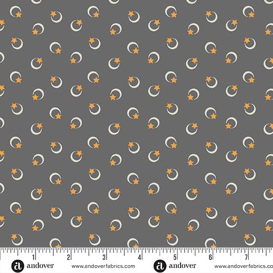 Andover Fabrics Midnight Moon  A-1529-C Slate