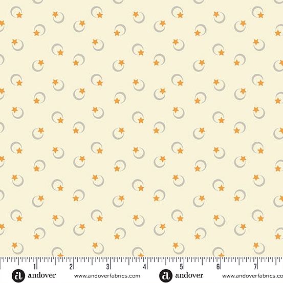 Andover Fabrics Midnight Moon  A-1529-L Cream