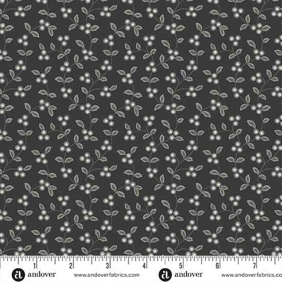 Andover Fabrics Midnight Moon  A-1530-K Soot