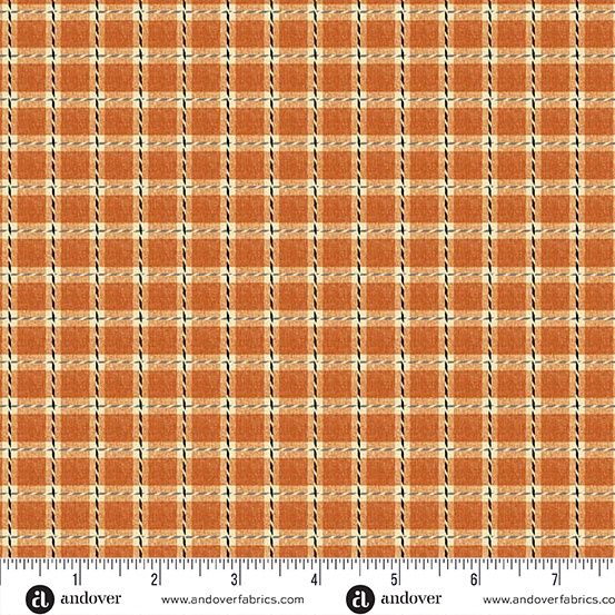 Andover Fabrics Midnight Moon  A-1534-O Pumpkin