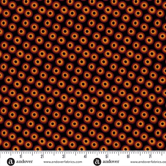 Andover Fabrics Midnight Moon  A-1535-K Noir