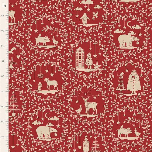 Tilda Merry Little Christmas TIL100625 Burgundy
