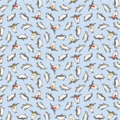 Clothworks Snowtime  Y4552-29 Light Blue