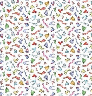 Clothworks Snowtime Y4553-1 White