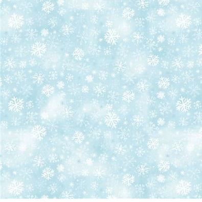 Clothworks Snowtime  Digital  Y4554-32 Light Aqua