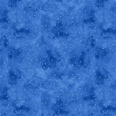 Clothworks Snowtime Y4555-90 Blue