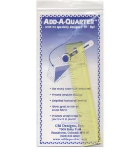 CM Designs, Inc. Add-A-Quarter 1&quot; x 6&quot; Ruler CM6