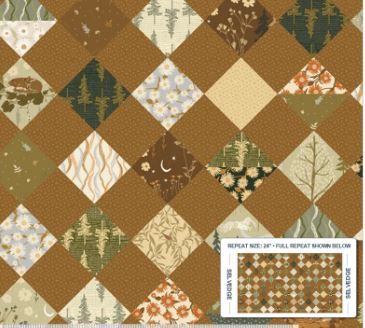 Windham Fabrics Willow Bend 54474D-1 Cinnamon
