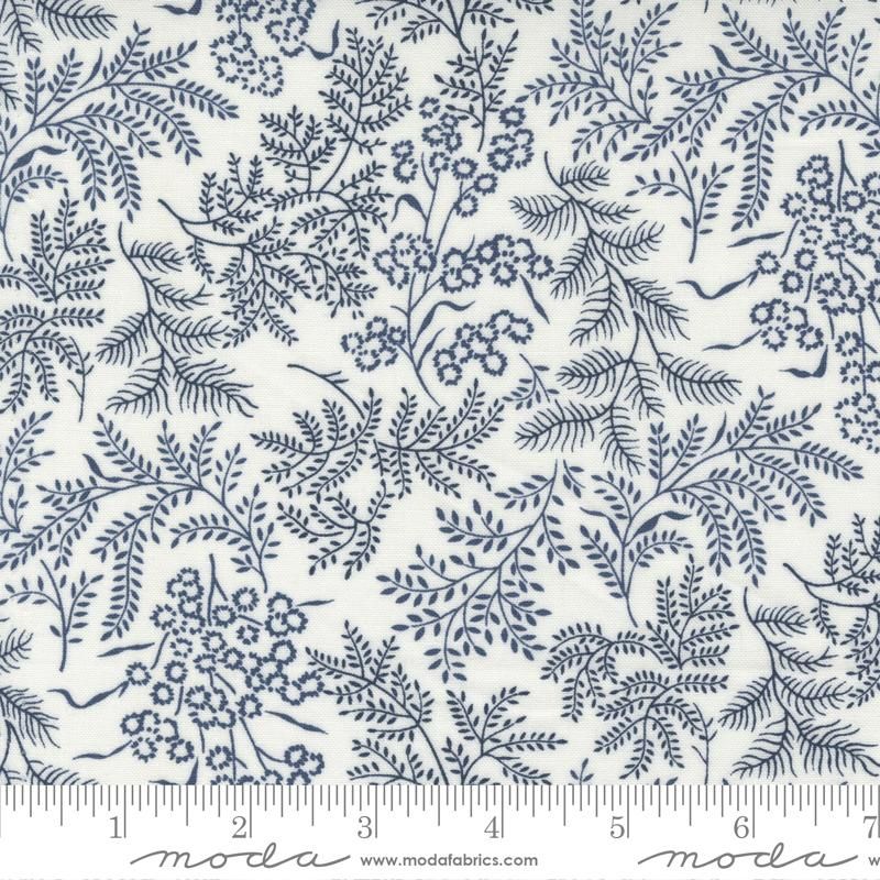 Moda Fabrics Nantucket Summer  55261 21 Cream Navy