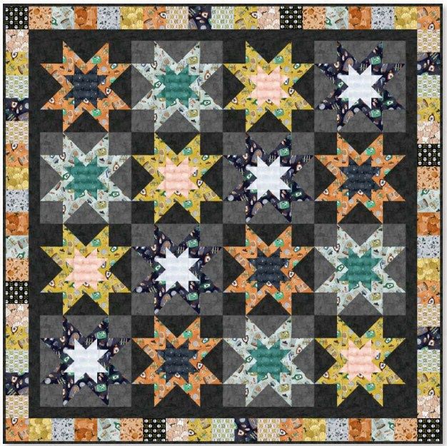 Spooky Stars Spellbound Quilt Kit