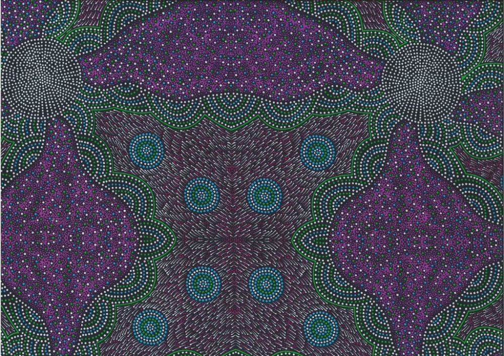 M&amp;S Textiles Australia Kangaroo  Grass  Purple KGWP